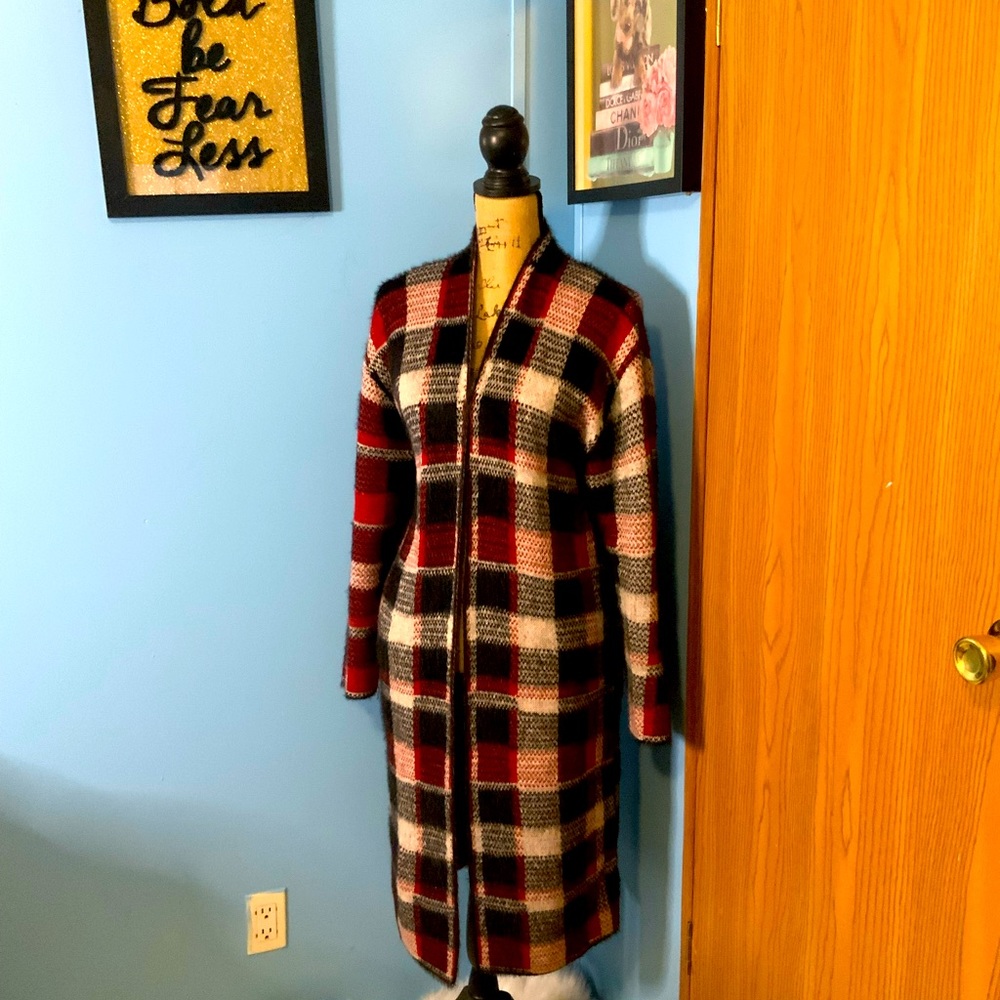 Britain Buffalo Plaid Cardigan